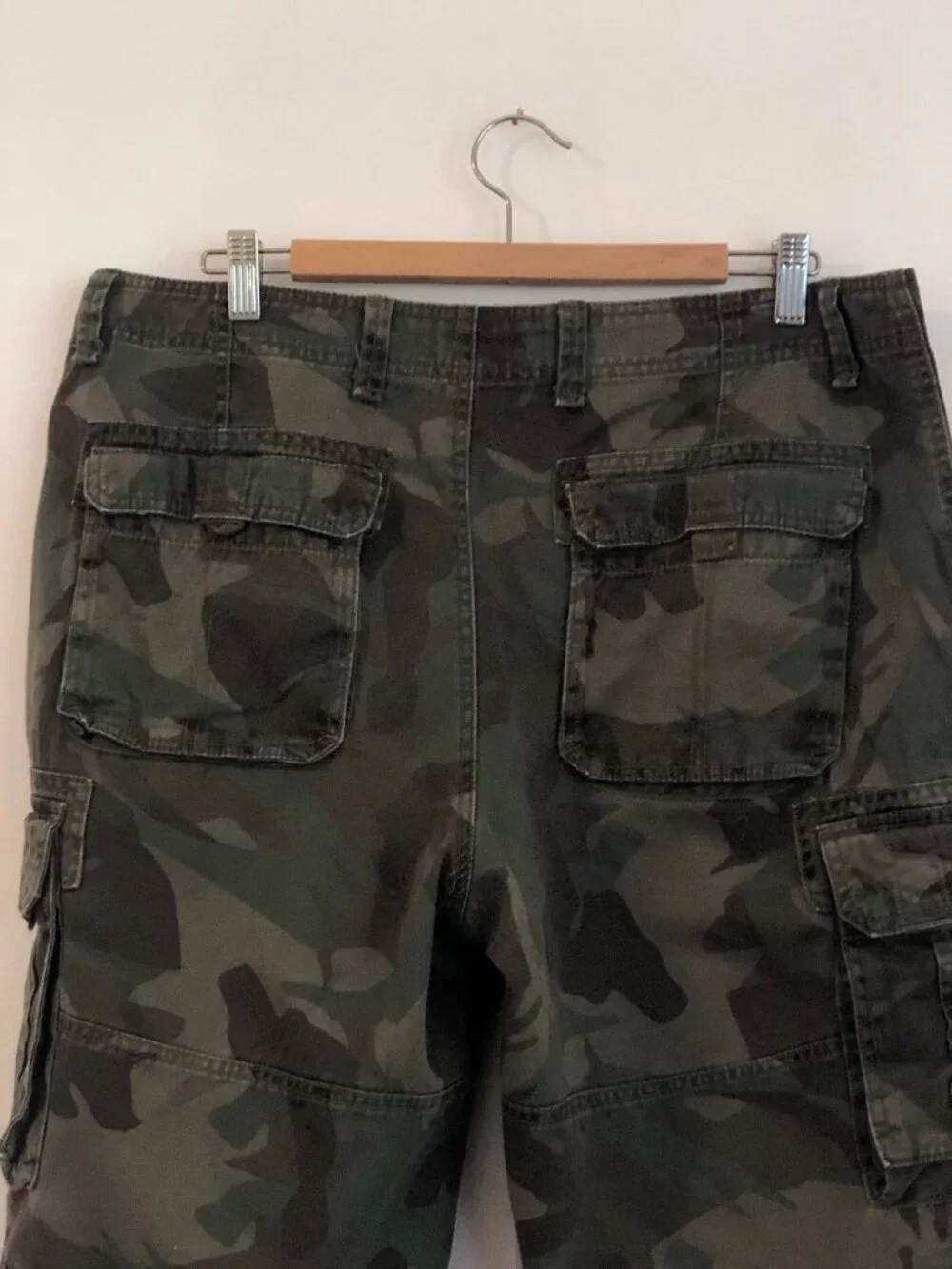 Public Opinion Camo Cargo Utility shorts camouflage pattern Side pocket Mens 36W